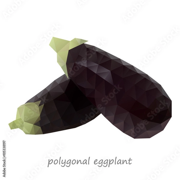 Obraz Polygonal Eggplant