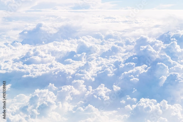 Obraz Cloudscape Blue sky and white cloud