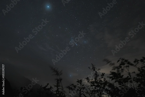 Obraz 瓶ヶ森UFOラインの星空