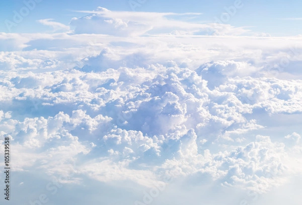 Obraz Cloudscape Blue sky and white cloud