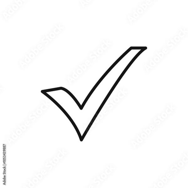 Obraz Checkmark icon vector set collection for web