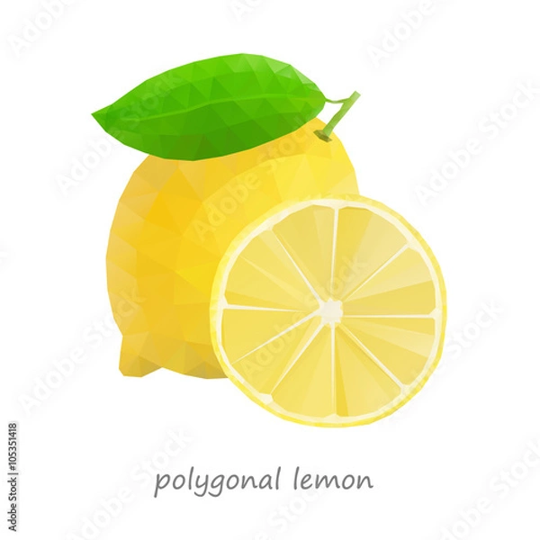 Obraz Polygonal Lemon