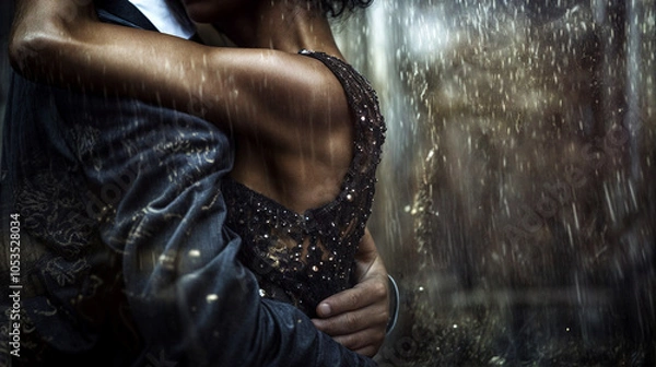 Obraz couple dancing in the rain