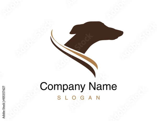 Obraz Greyhound dog logo