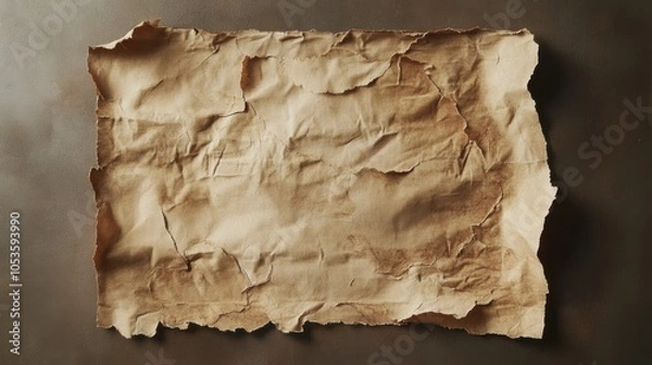 Fototapeta Old paper texture history. Generative AI