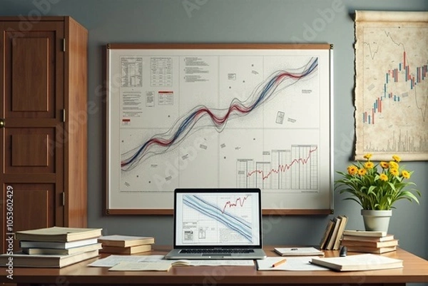 Obraz Graphs and Charts Chaos