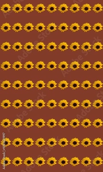 Fototapeta Colorful floral pattern background