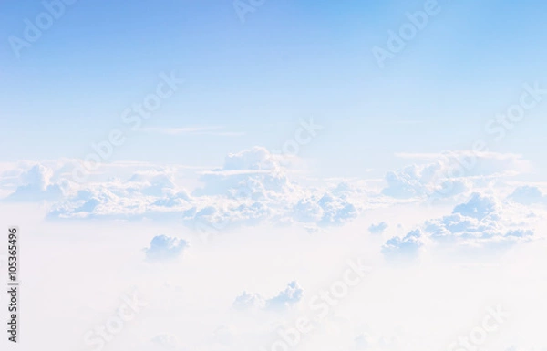 Obraz Cloudscape Blue sky and white cloud