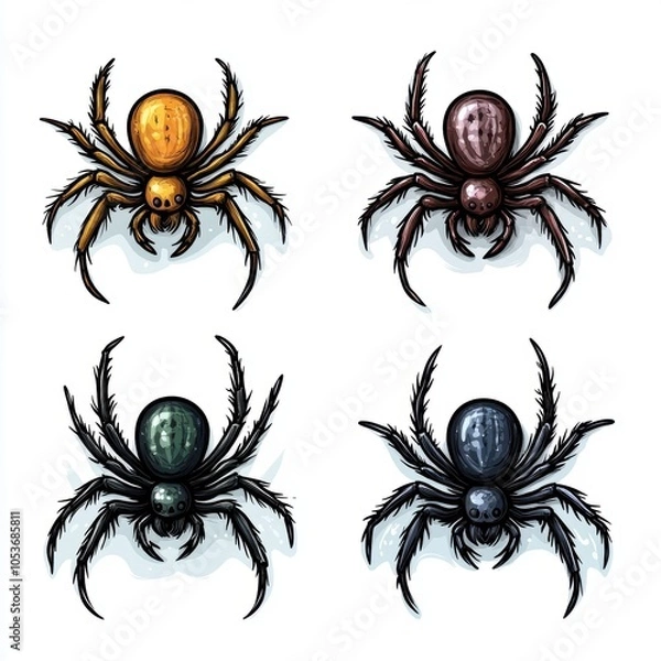 Fototapeta Spider. Halloween decoration element.