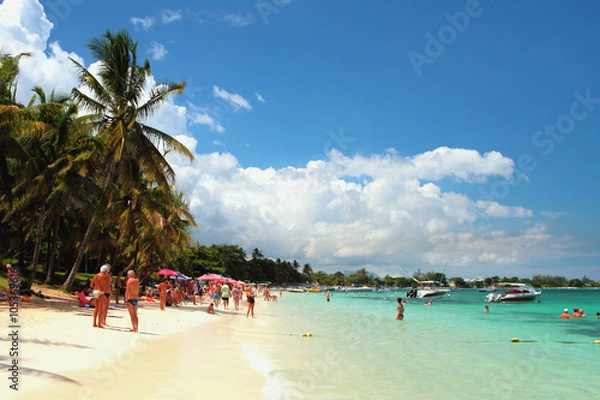 Obraz On beach of Trou aux Biches, Mauritius