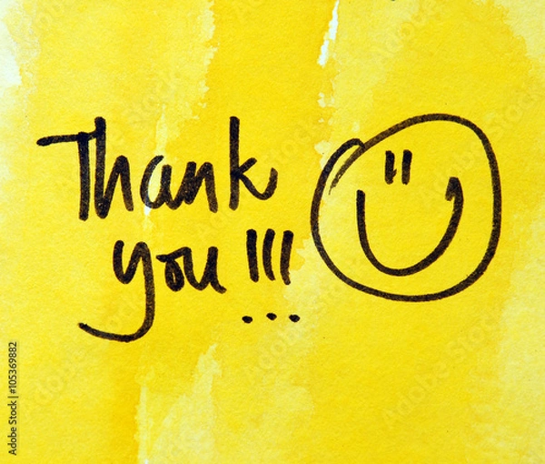 Obraz Dziękuję wiadomość