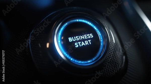Fototapeta The Business Start Button