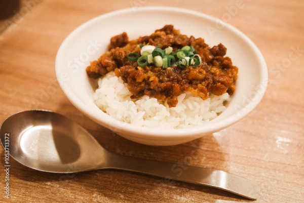 Fototapeta 台湾料理　肉燥飯