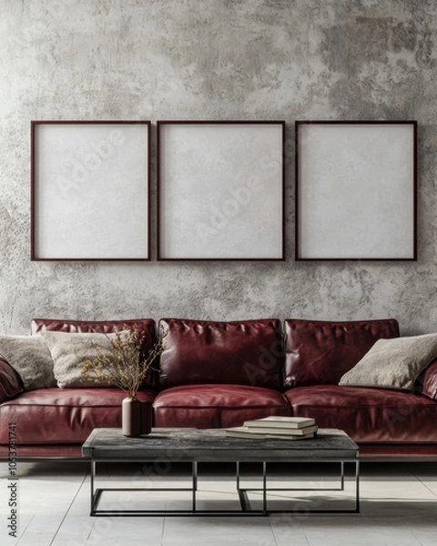 Fototapeta Modern Living Room Mockup.
