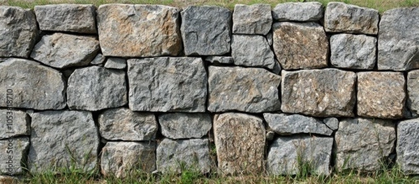 Obraz Stone Wall Made Of Granite