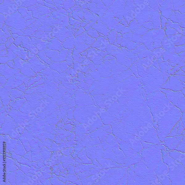 Obraz Seamless cracked concrete wall normal map 