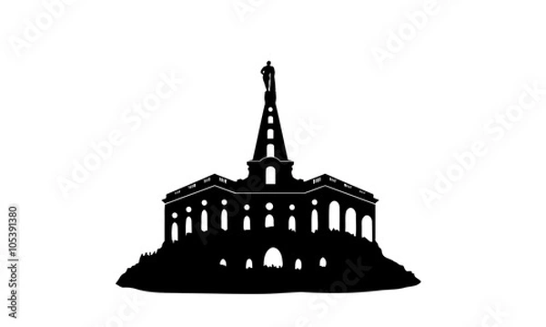 Obraz Kassel Hercules // wektor