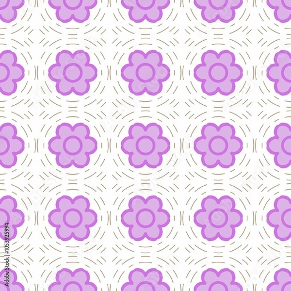Obraz seamless pattern with pink flowers