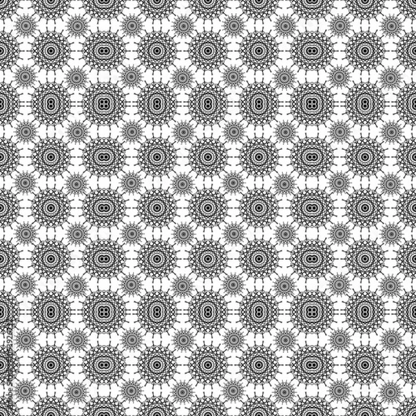 Obraz seamless pattern with black line for art