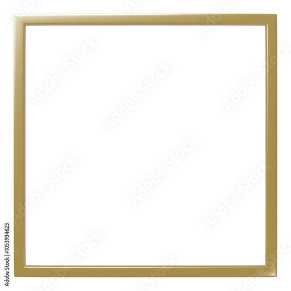 Fototapeta 3D素材_金属のフレーム_金色
