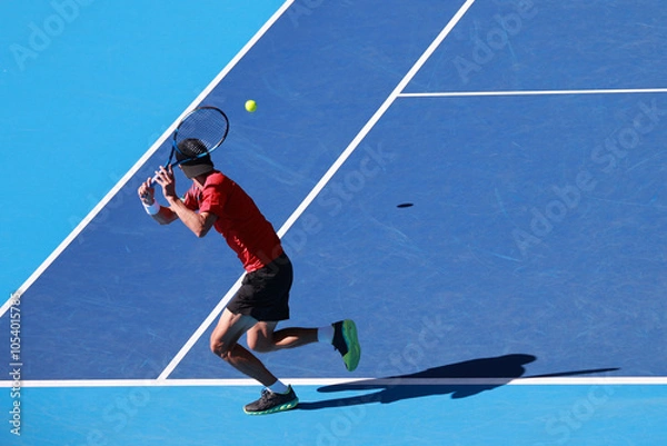 Fototapeta テニスをする男性選手