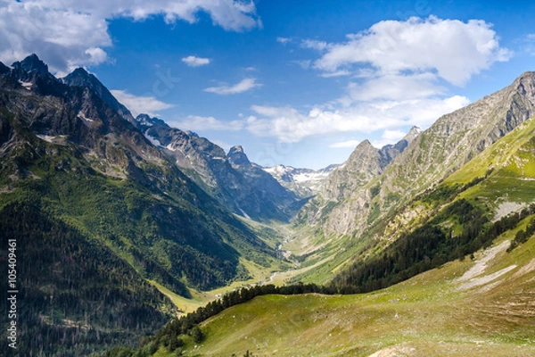 Obraz Mountain gorge. Caucasus.