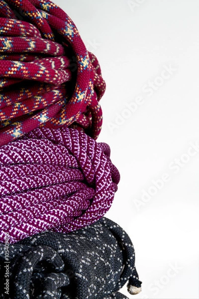 Obraz Three those twisted rope climbing.