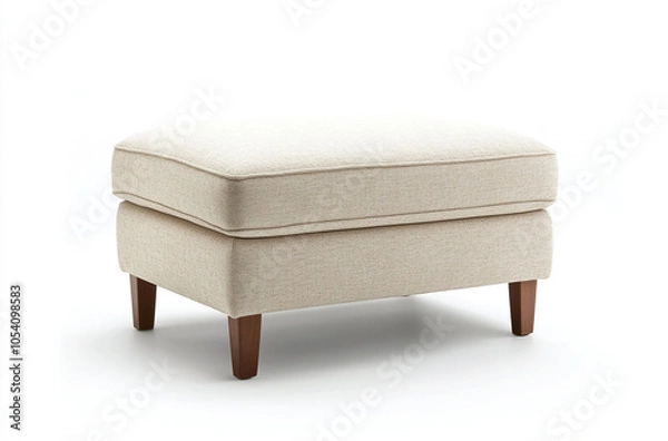Fototapeta a rectangular ottoman upholstered in soft fabric