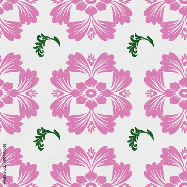 Obraz seamless pattern with pink flowers