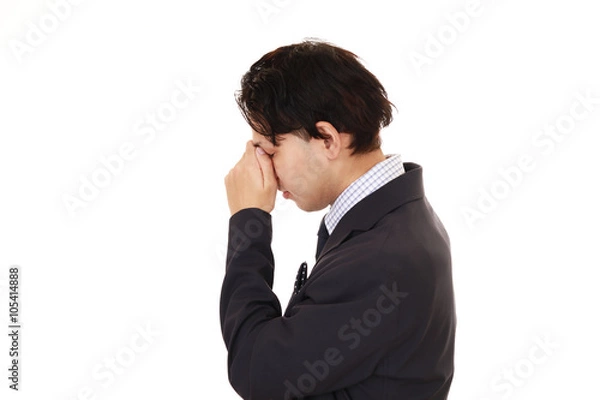 Obraz 頭痛に悩む男性