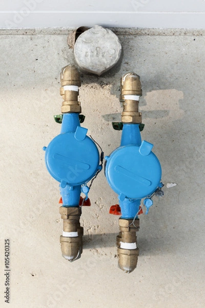 Fototapeta water meter