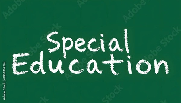 Fototapeta Word writing text Special Education. Business photo showcasing form of learning given to students with mental challenges isolated with white highlights, png