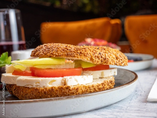Obraz sandwich on a plate