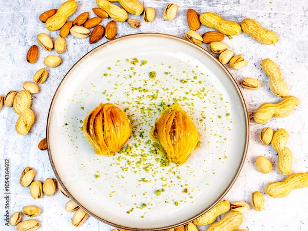 Obraz flakes with milk