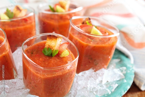 Obraz Fresh gazpacho soup.