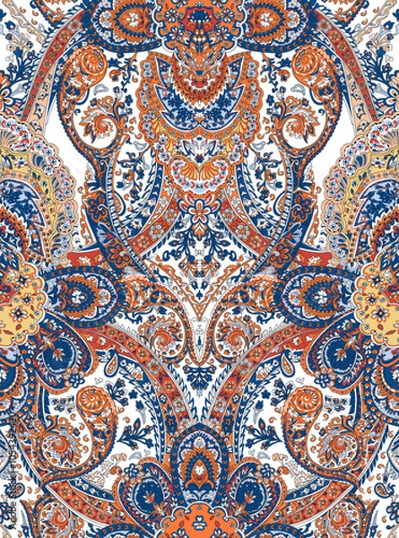 Obraz Suitable for new season digital pattern vibrant colors dress
