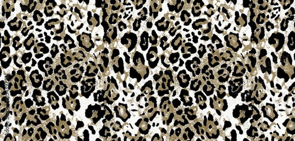 Fototapeta new leopard pattern abstract design, animal pattern
