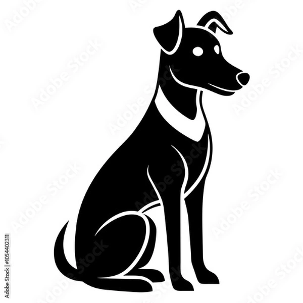 Fototapeta dog vector on white background