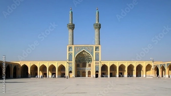 Fototapeta Vakil Mosque, a beautiful mosque in Shiraz, Iran, was constructed during the Zand period, between 1751 and 1773.