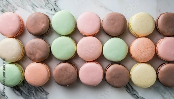 Fototapeta macaroon in a box