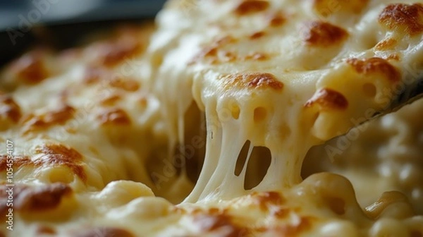 Obraz close up of melted cheese