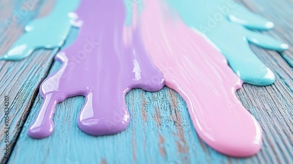 Obraz dripping nail polish