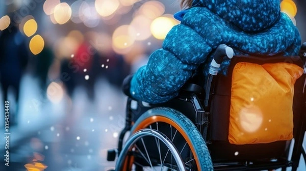 Obraz a person in a wheelchair