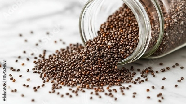 Obraz seeds in a glass jar