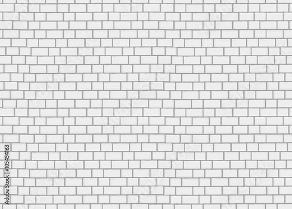 Obraz Realistic brick wall. 3d seamless background.