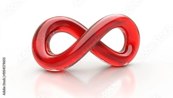 Obraz Red Infinity Symbol