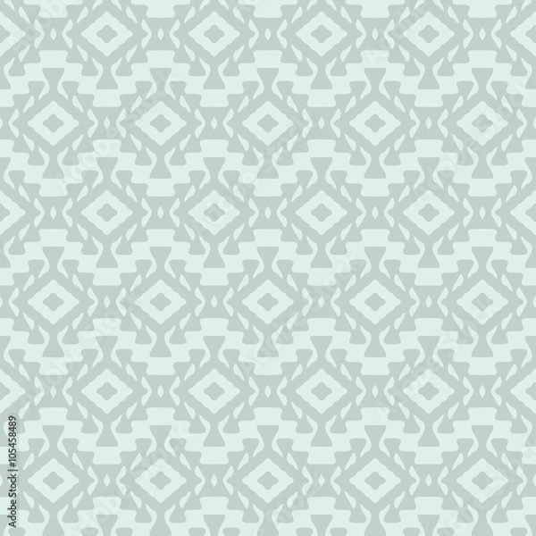 Fototapeta Seamless hand drawn aztec ornament. Vector soft colored boho pattern.