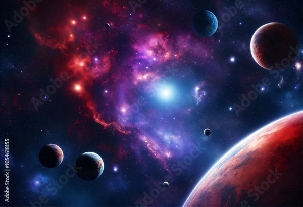 Obraz planets in the space