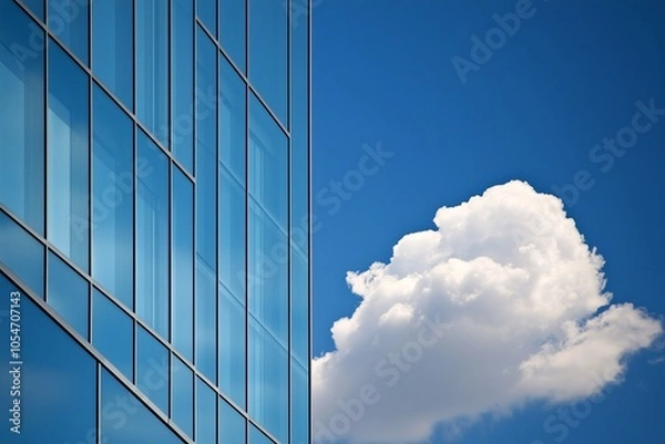 Obraz office building with sky