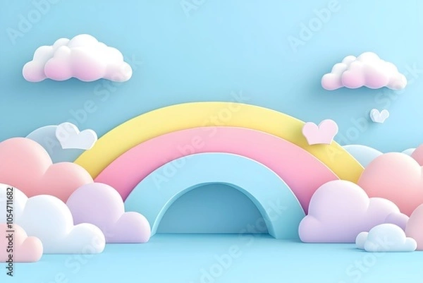 Fototapeta Happy Pride LGBTQ element set. LGBTQ community symbols with star, speech bubbles, flower, heart. Elements illustrated for pride month, bisexual, transgender, gender equality, sticker, rights concept.